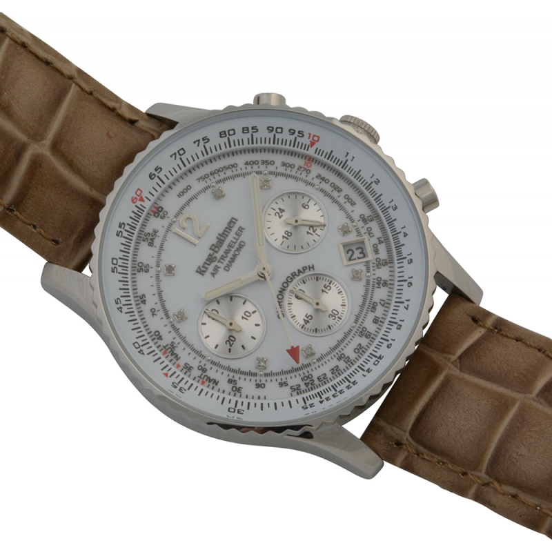 Krug Baumen 400501DS Air Traveller Diamond Watch Watches2U